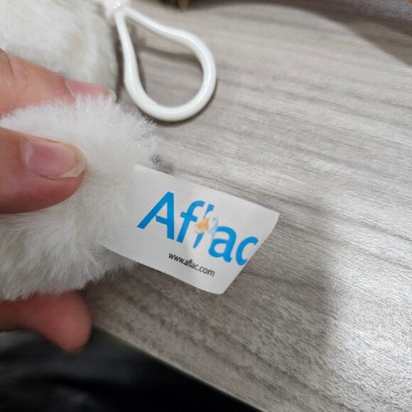 Aflac plush Keychain TALKS WORKS Insurance Mascot collectible Small White Duck - Picture 5 of 6